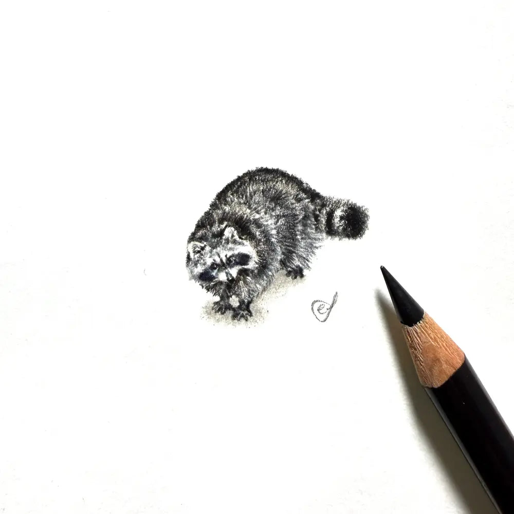 Raccoon miniature #2424