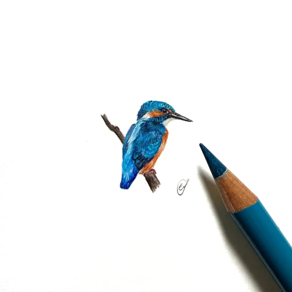 Common kingfisher miniature #2348