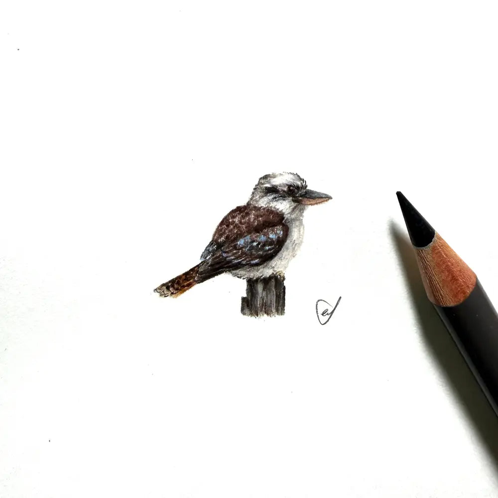 Laughing kookaburra miniature #2383