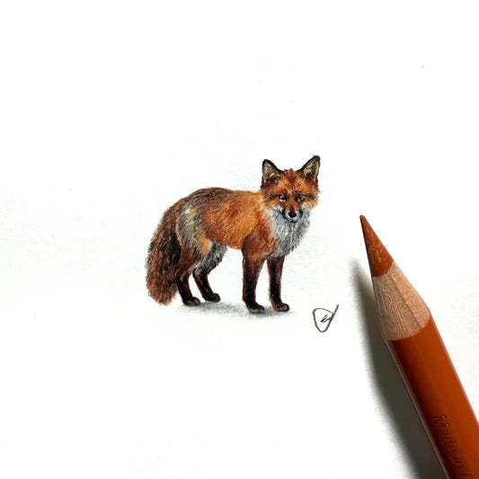 Red fox miniature #2443