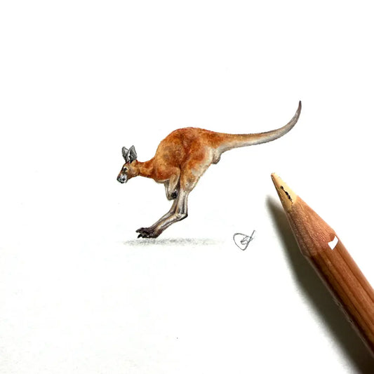 Red kangaroo miniature #2455