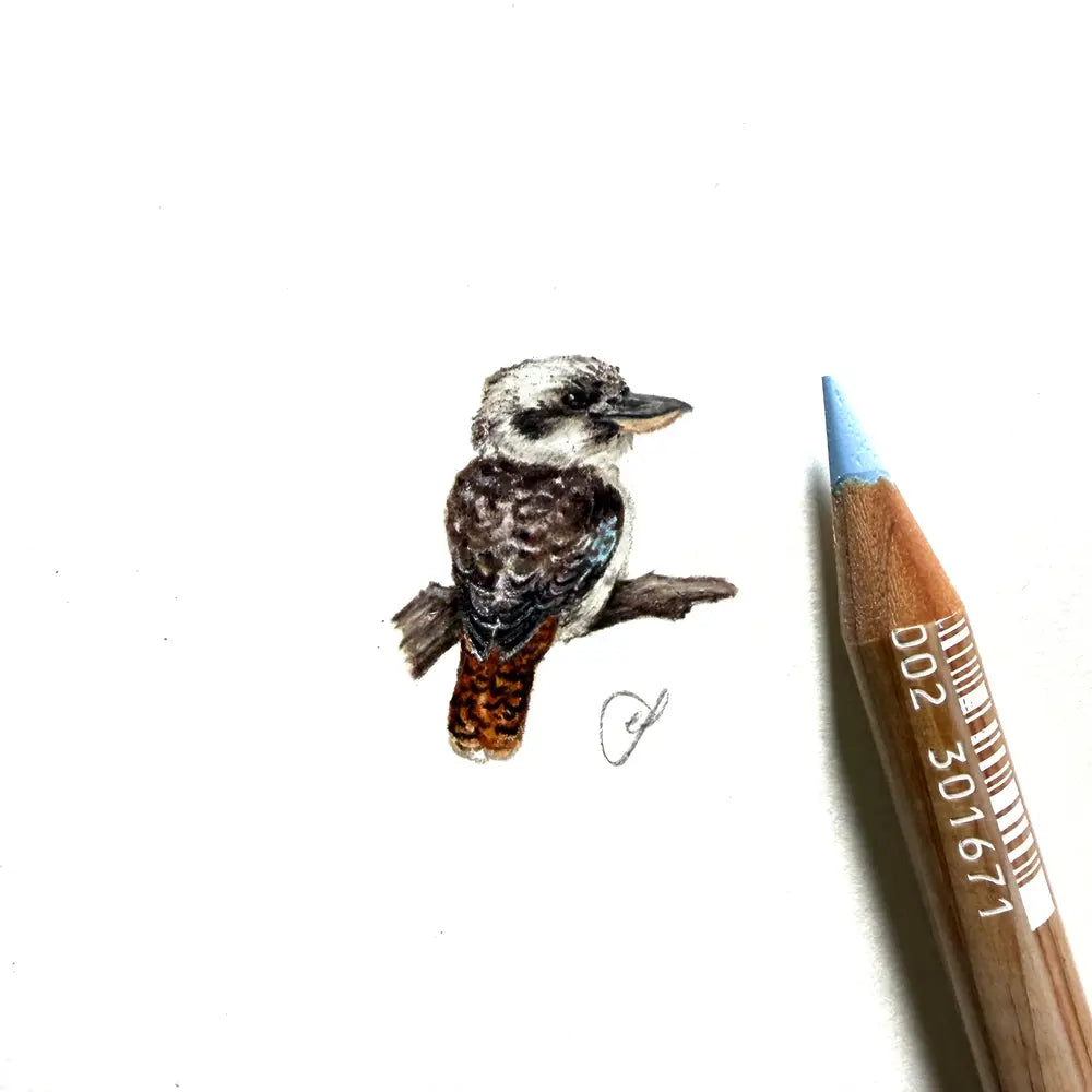 Laughing kookaburra miniature #2465