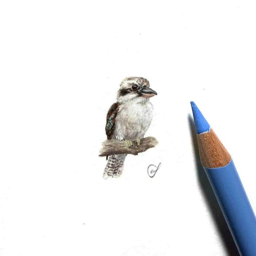 Laughing kookaburra miniature #2473