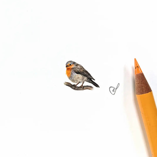 Christmas robin miniature #1175