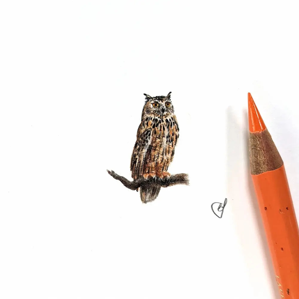 Eagle owl miniature #1261