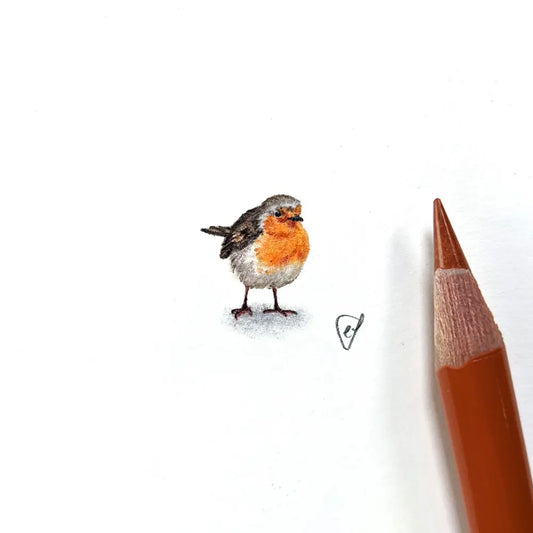 Christmas robin miniature #1275