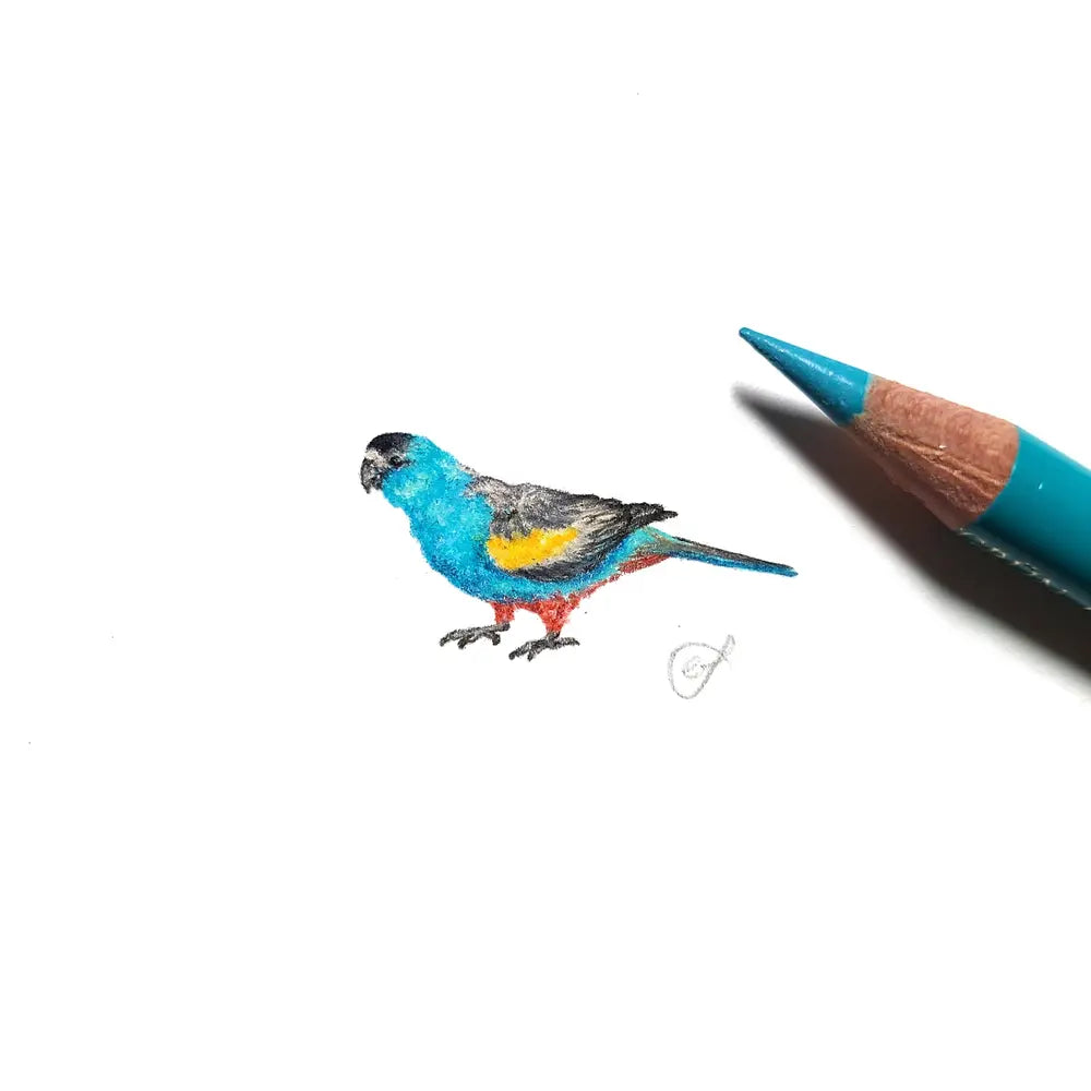 Golden shouldered parrot miniature #2310