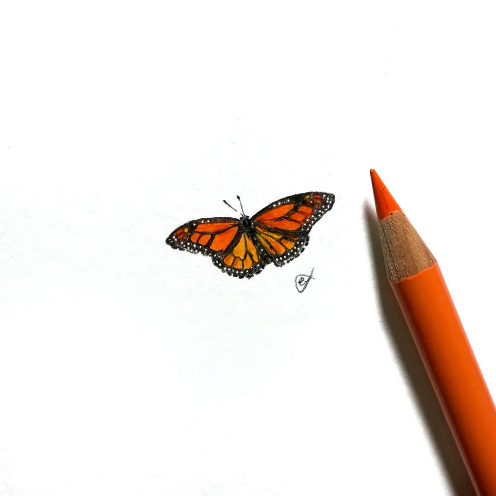 Monarch butterfly miniature #2411