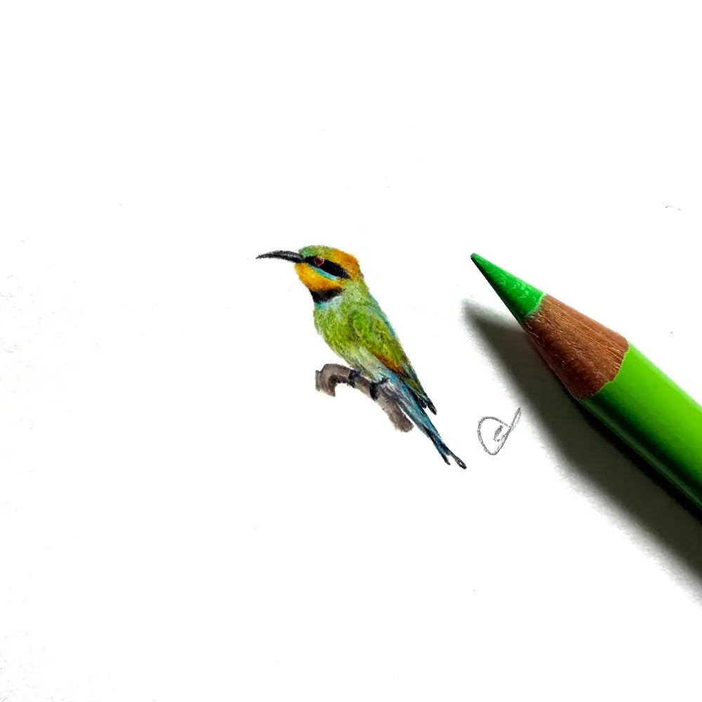 Rainbow bee eater miniature #2415
