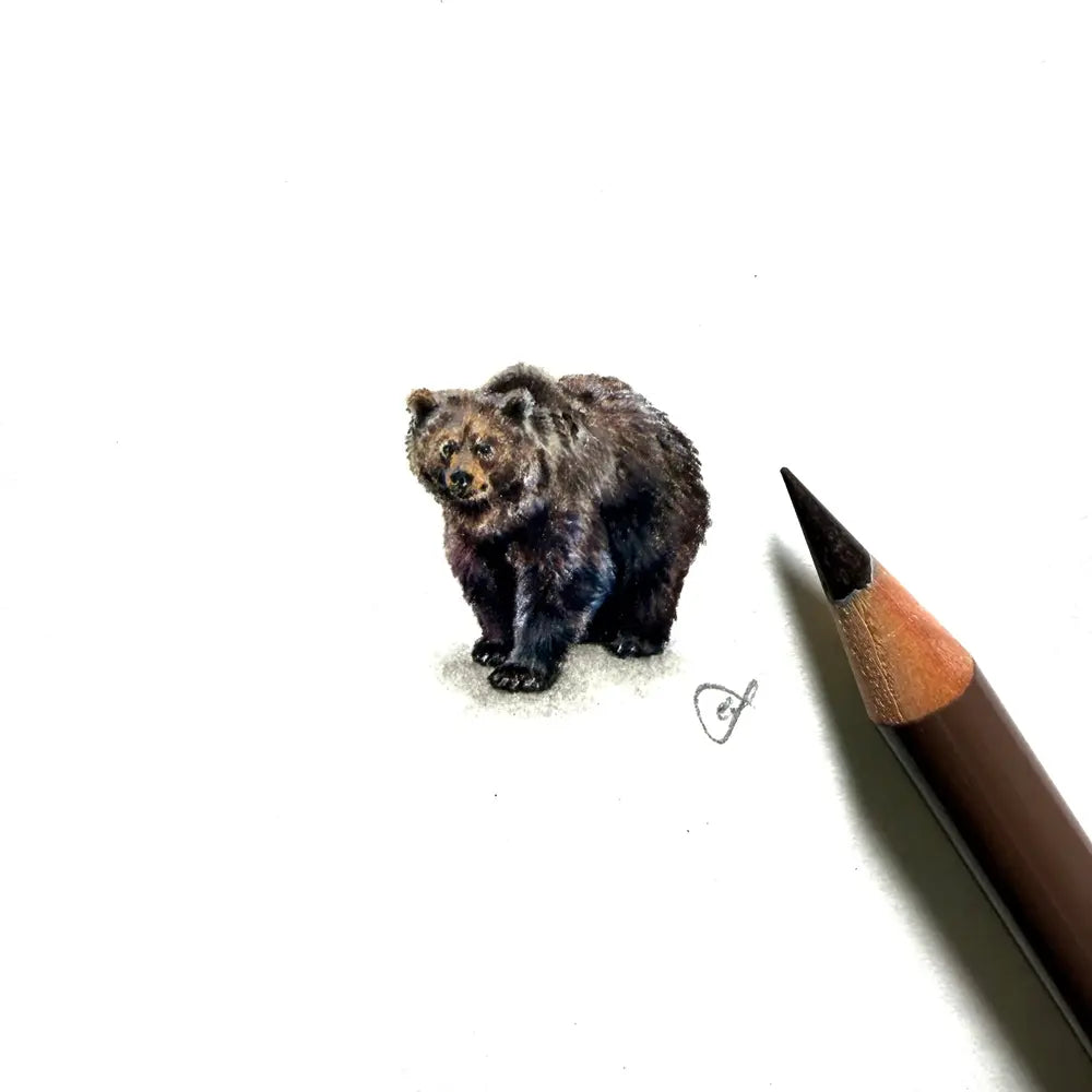 Grizzly bear miniature #2423