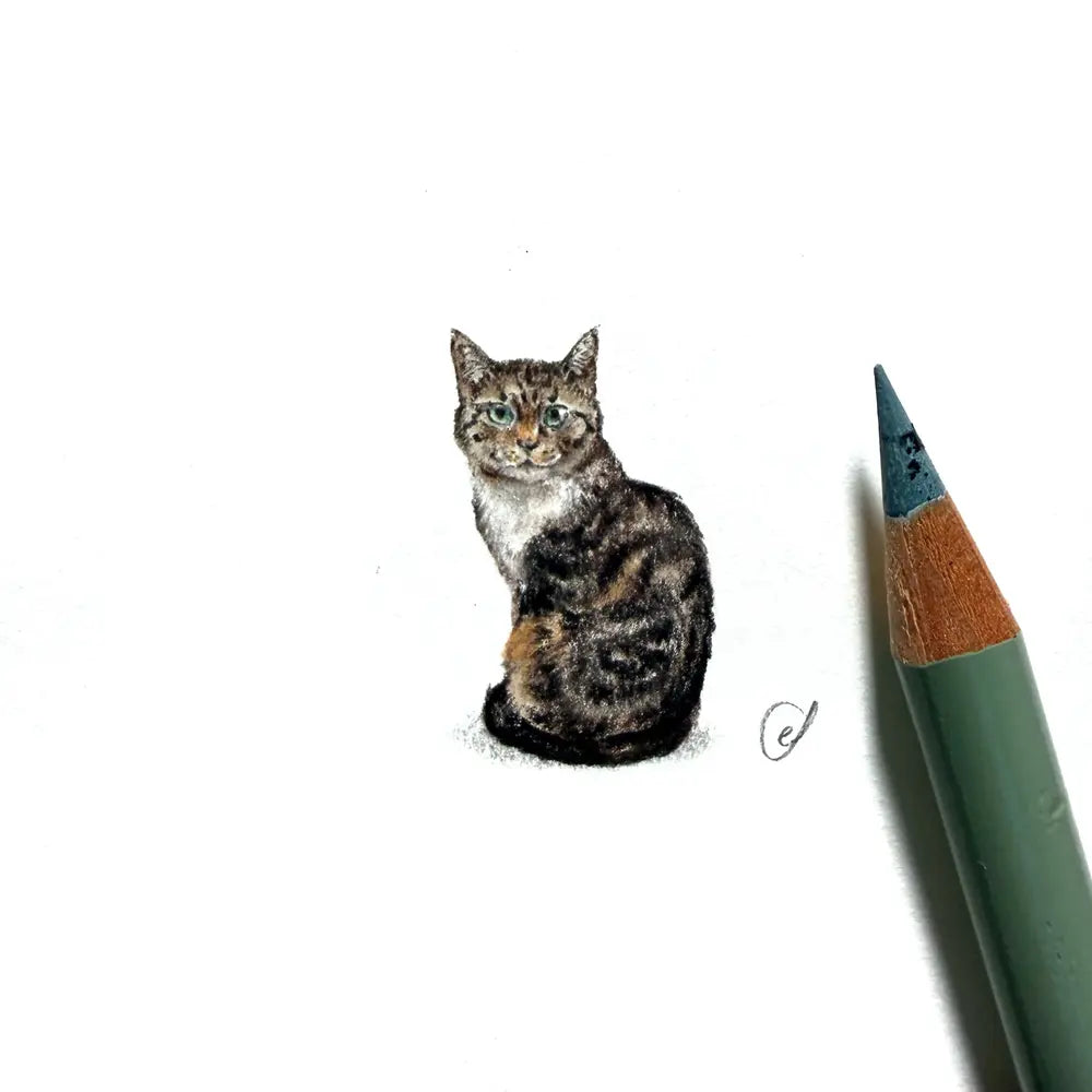 Tabby cat miniature #2435