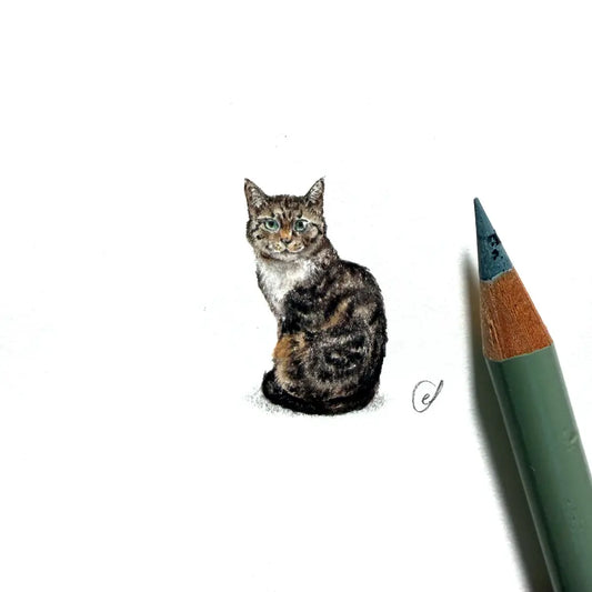 Tabby cat miniature #2435