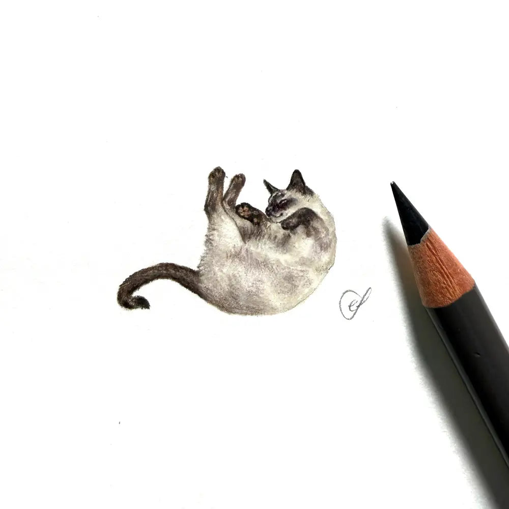 Siamese cat miniature #2437