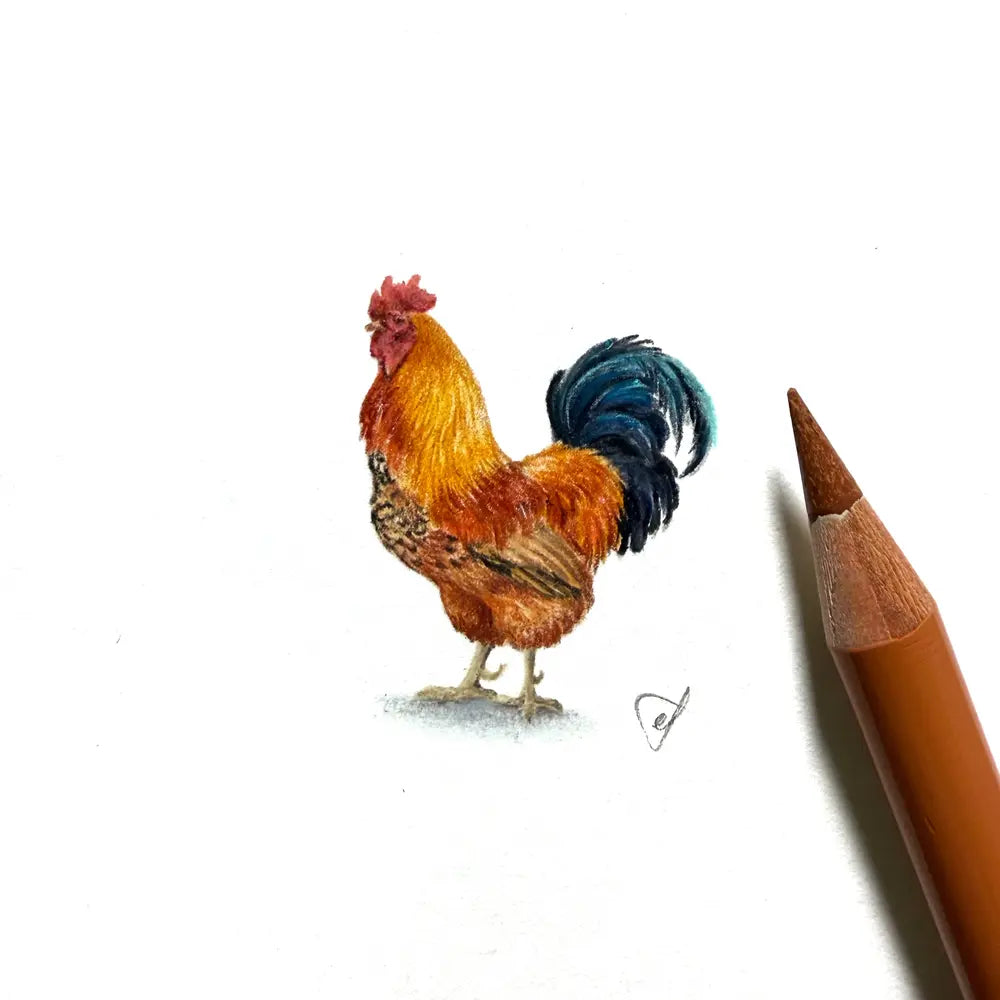 Rooster miniature #2445